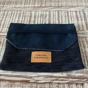 Someone Somewhere Blue Artisan Toiletry Bag
